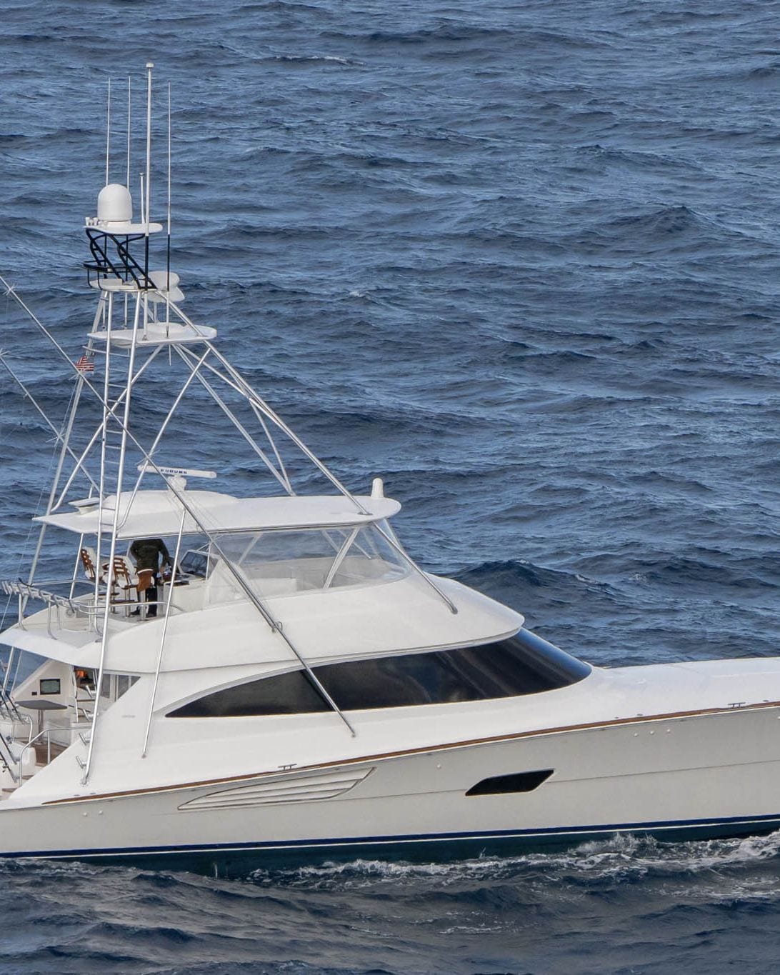 Viking 90 Convertible underway — the sportfishing heritage behind Valhalla