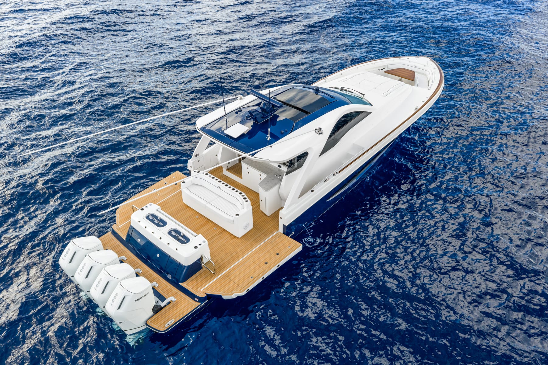 Valhalla V Series on plane in open water