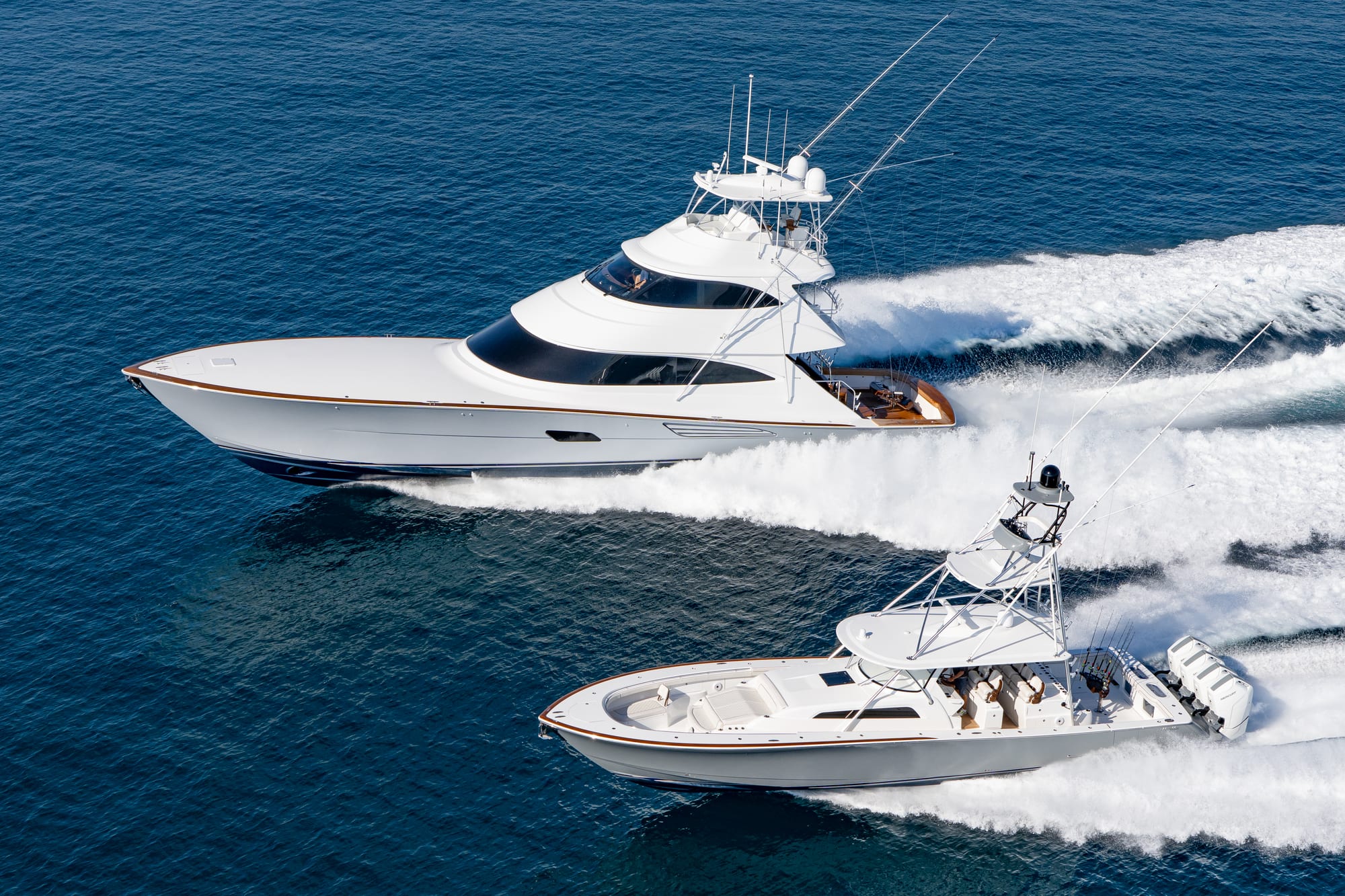 Contender center console running tournament waters offshore