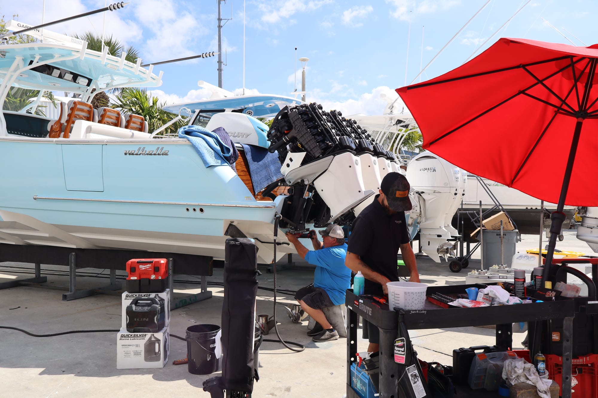 Repower and rigging work on the shop floor